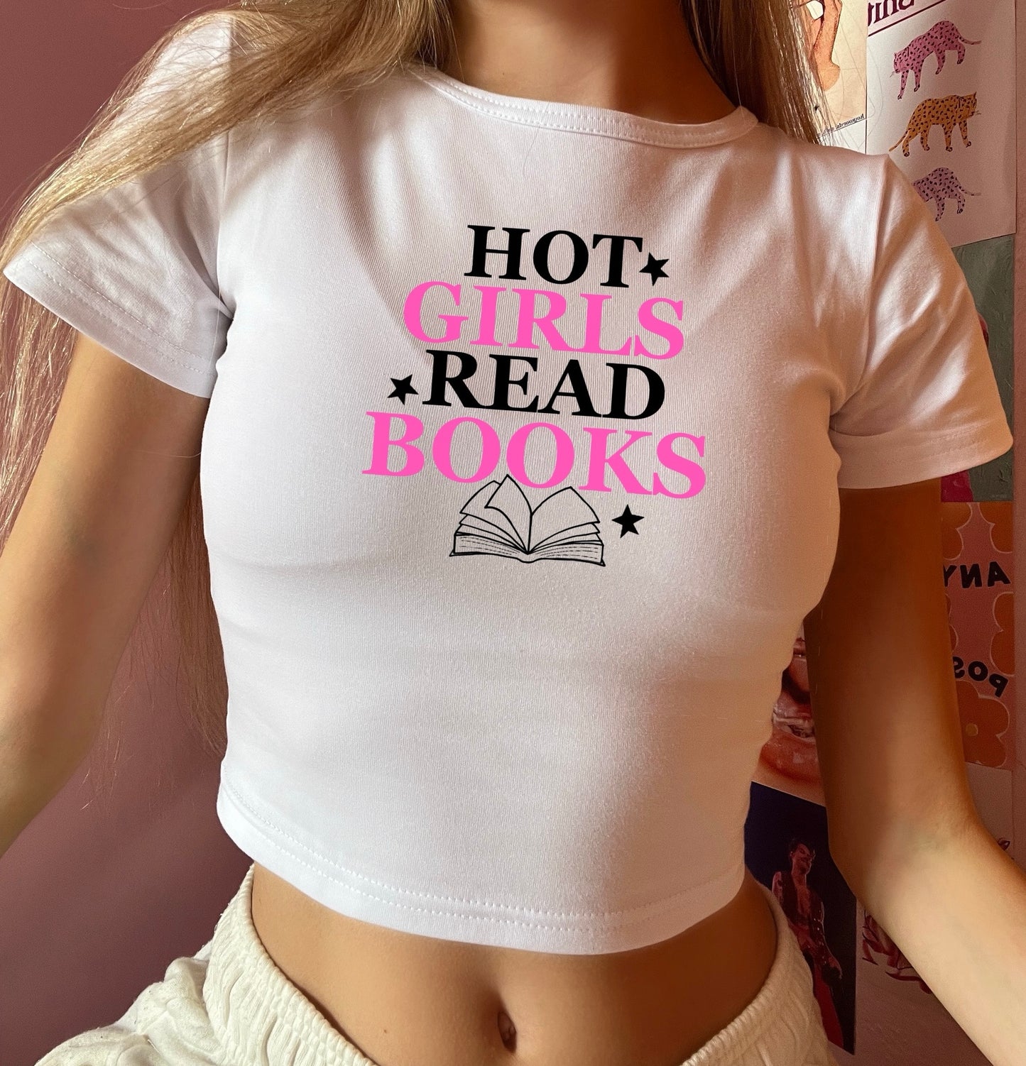 Crop top Hot Girls Read Books
