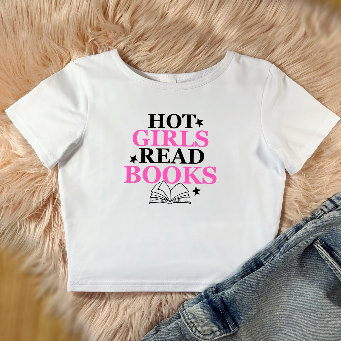 Crop top Hot Girls Read Books