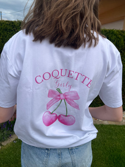 Oversized t-shirt Coquette girly