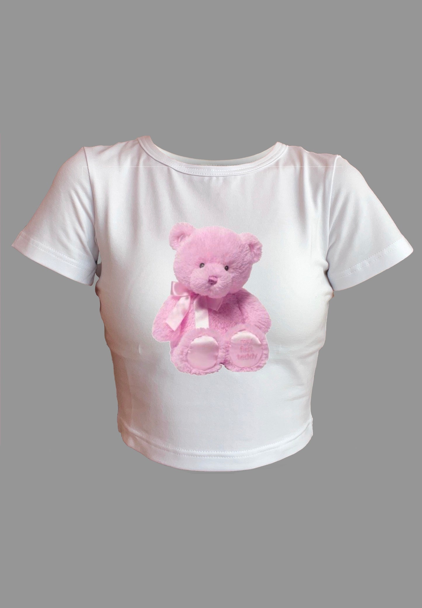 Crop top pink teddy