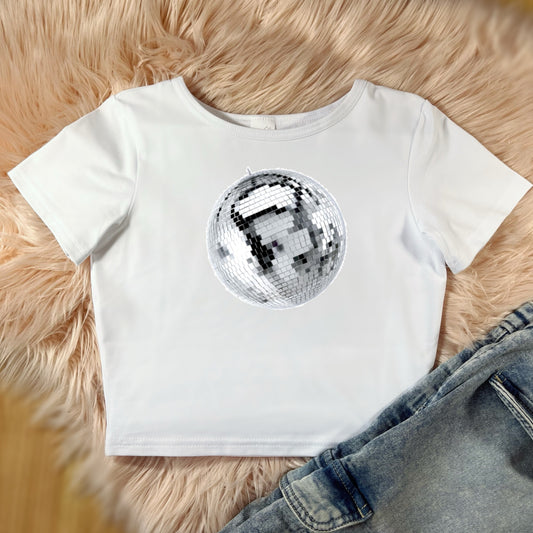 Crop top mirrorball