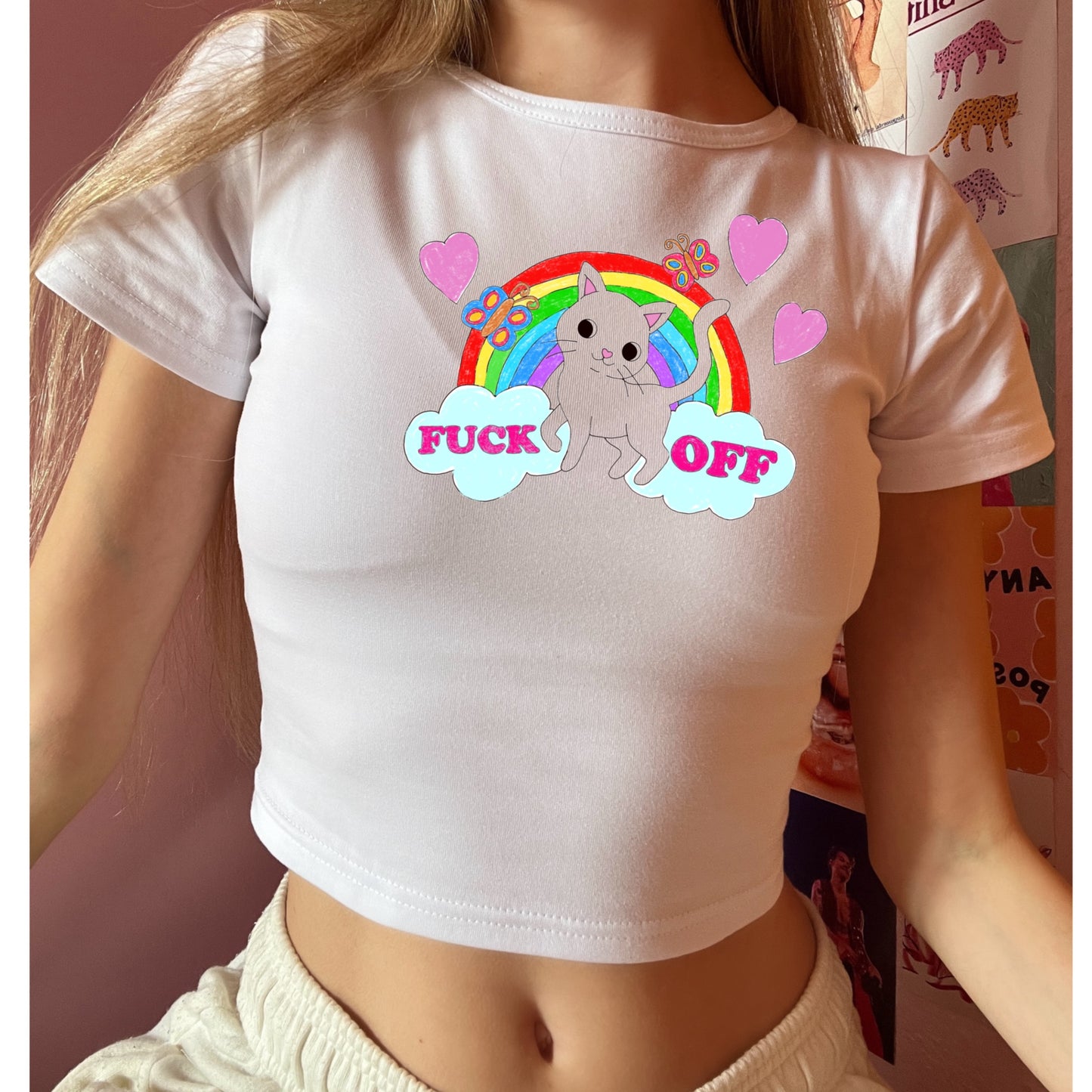 Crop top Fuck off